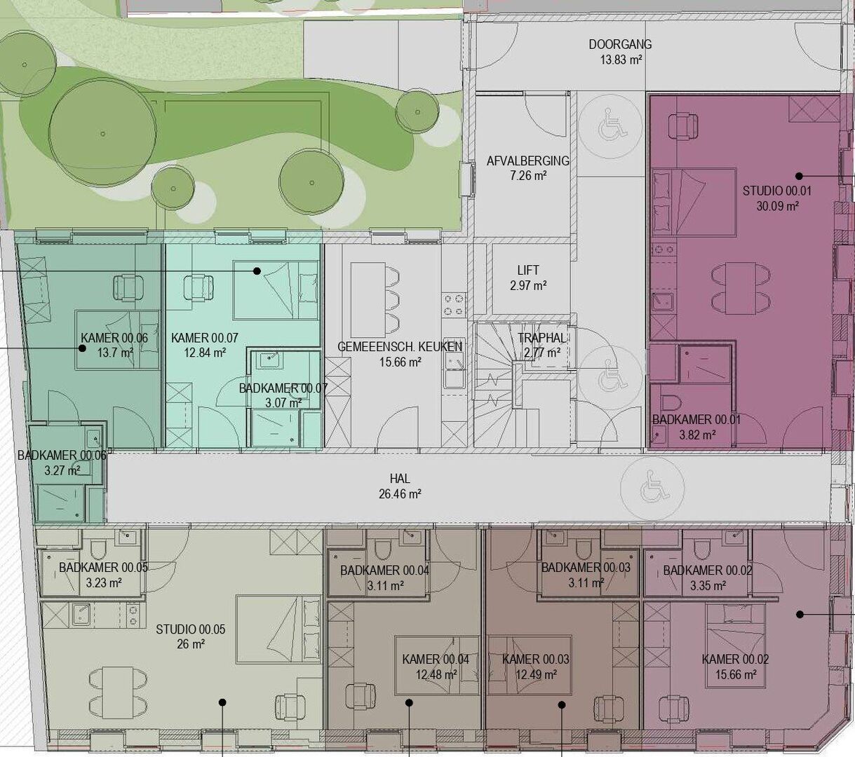 Gelijkvloerse verdieping