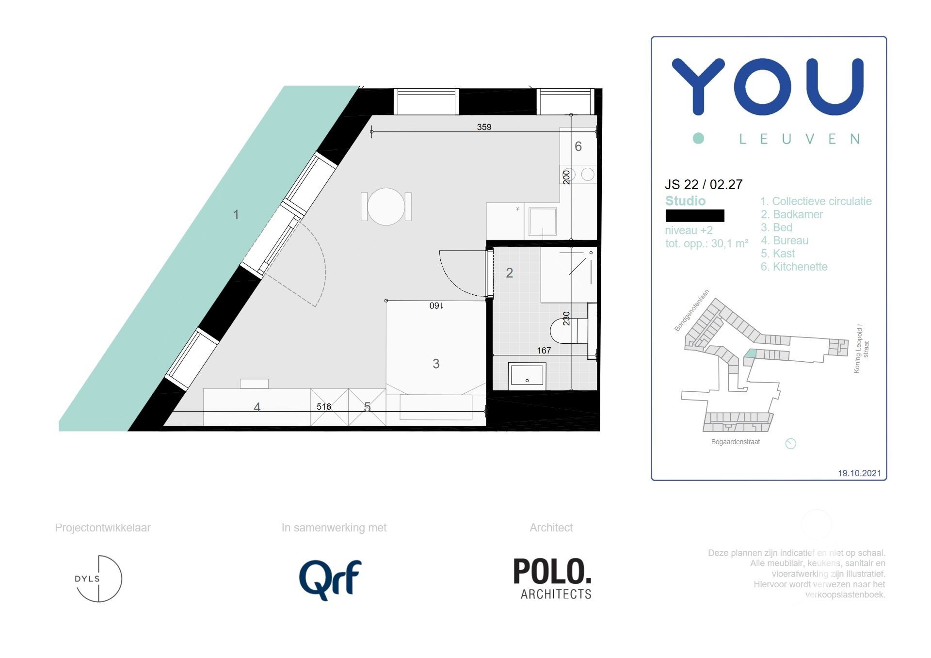 Dorm room for rent in LEUVEN