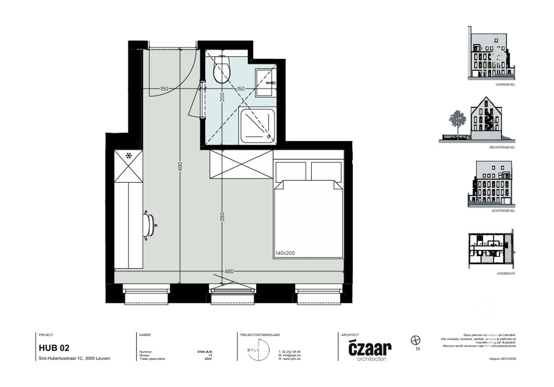 Dorm room for rent in LEUVEN