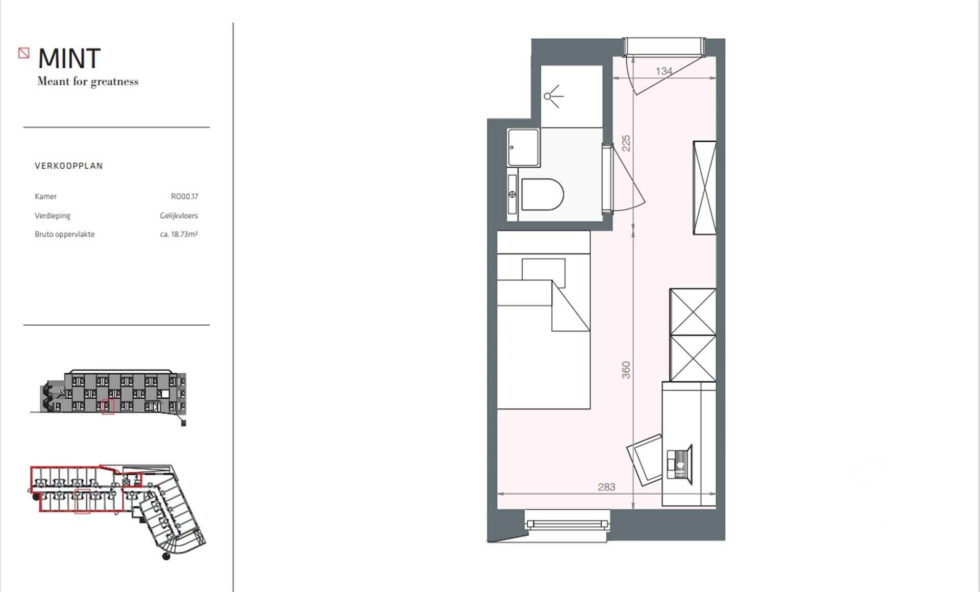 Studentenkamer te koop in LEUVEN