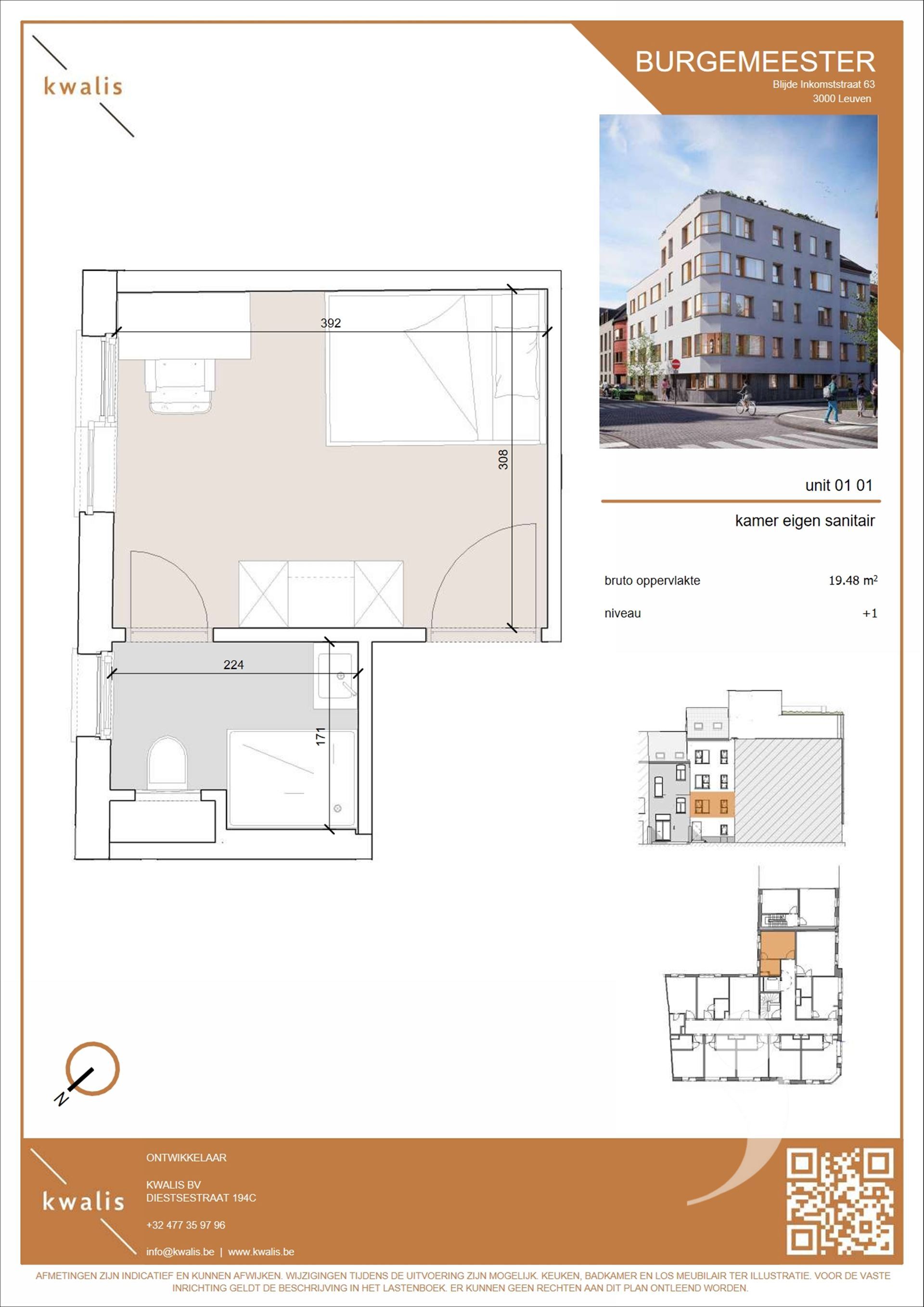 Studentenkamer te koop in LEUVEN